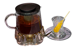 Saffron Tea with Rock Candy
